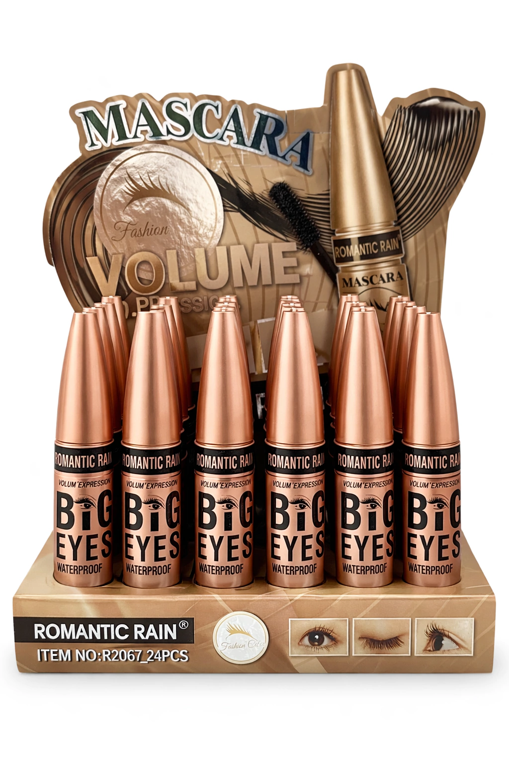 Mascara de pestañas Big Eyes volume Romantic Rain